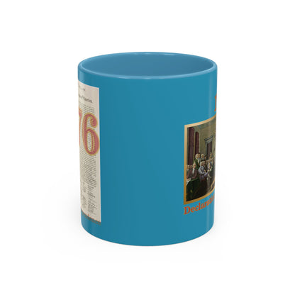 Declaration of Independence Turquoise Accent Mug by theGreenDragonTavern.shop