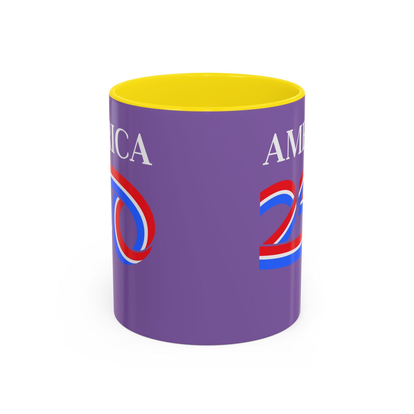 America 250 Light Purple Accent Mug by theGreenDragonTavern.shop