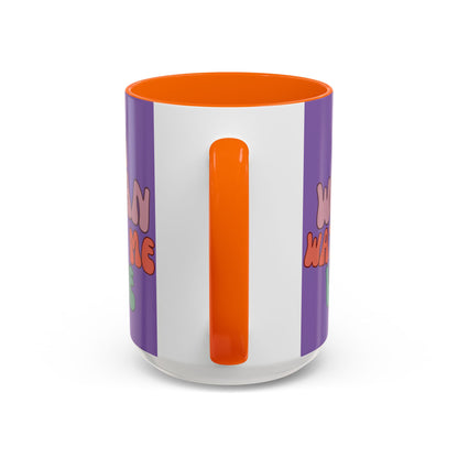 I Am Woman Watch Me Vote Light Purple Accent Mug by theGreenDragonTavern.shop