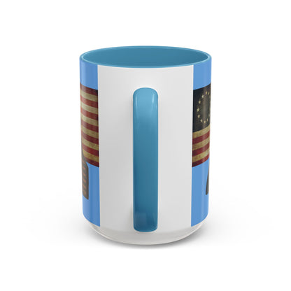 Washington's Earnest Prayer Light Blue Accent Mug by theGreenDragonTavern.shop