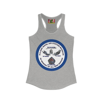 DNASM Student Art Navy Frame Women's Racerback Tank Top by theGreenDragonTavern.shop