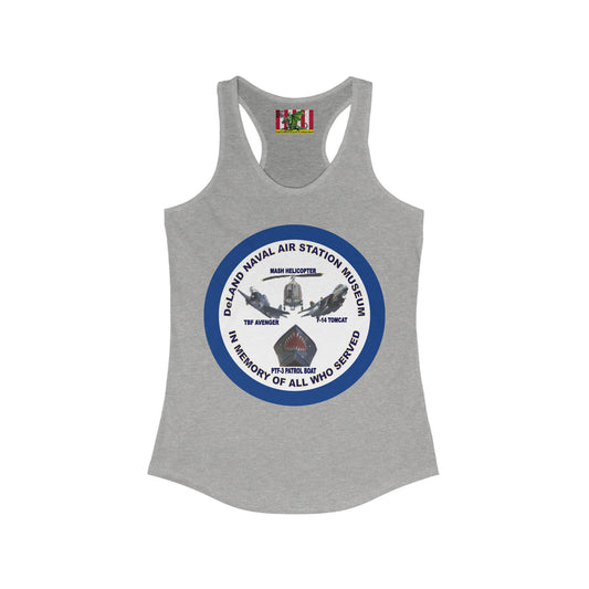 DNASM Student Art Navy Frame Women's Racerback Tank Top by theGreenDragonTavern.shop