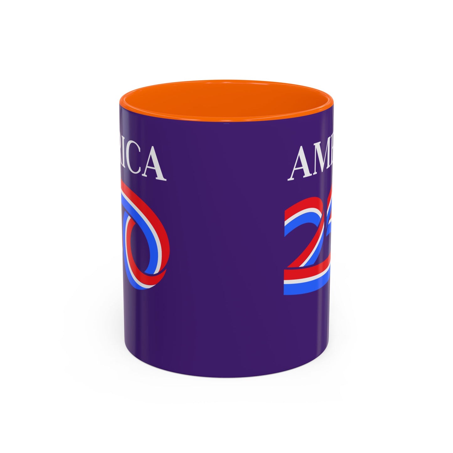 America 250 Dark Purple Accent Mug by theGreenDragonTavern.shop