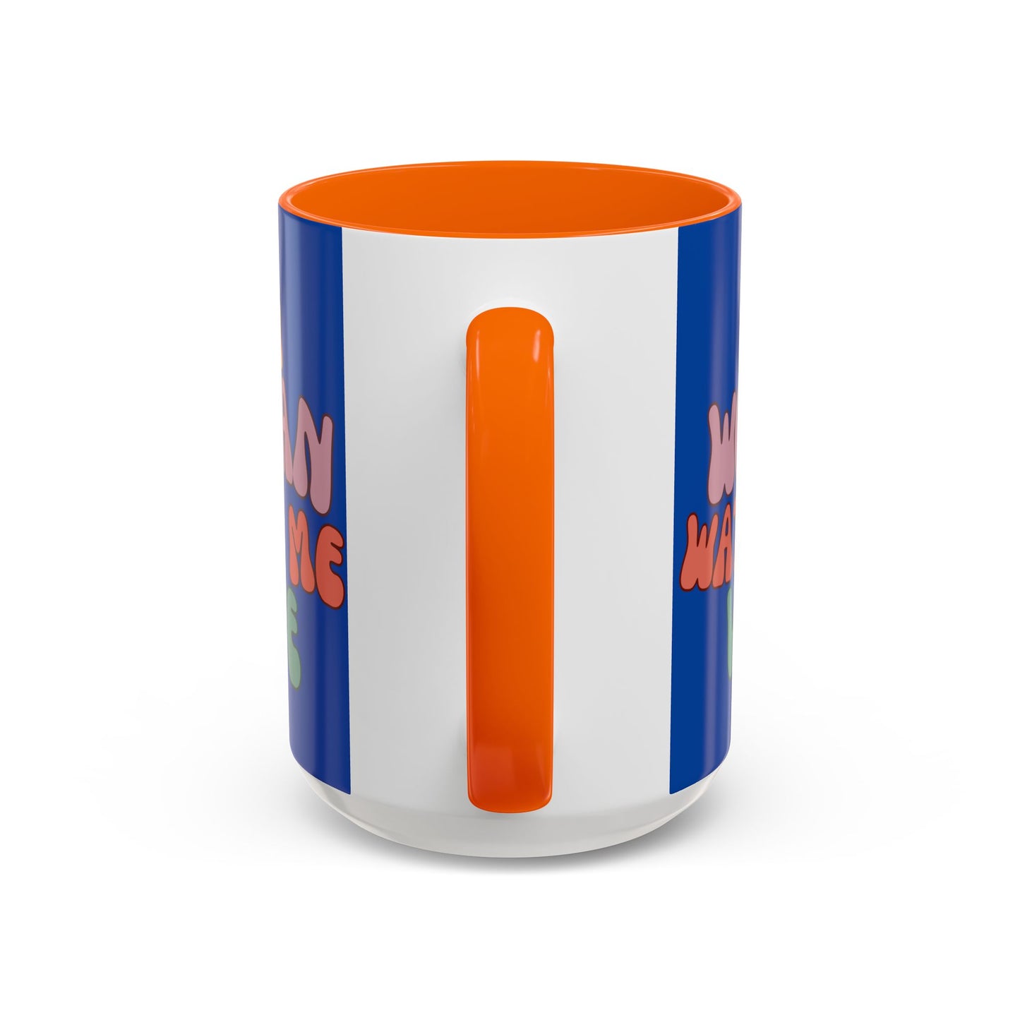 I Am Woman Watch Me Vote Dark Blue Accent Mug by theGreenDragonTavern.shop