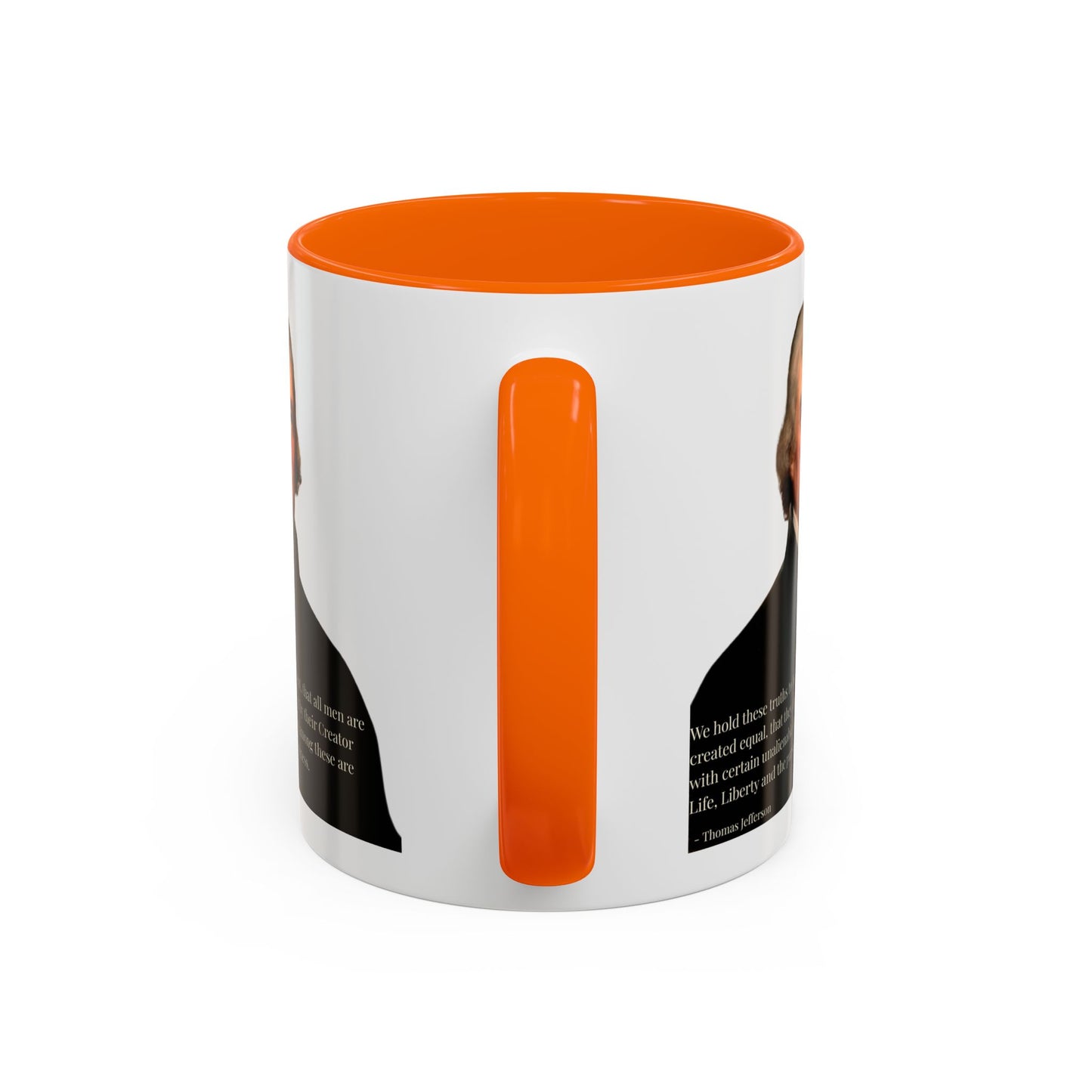 We hold these truths to be self-evident White Accent Mug by theGreenDragonTavern.shop