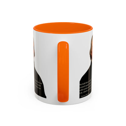We hold these truths to be self-evident White Accent Mug by theGreenDragonTavern.shop