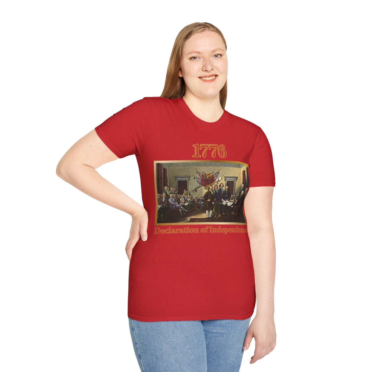 Declaration of Independence Light colors Unisex T-Shirt by theGreenDragonTavern.shop
