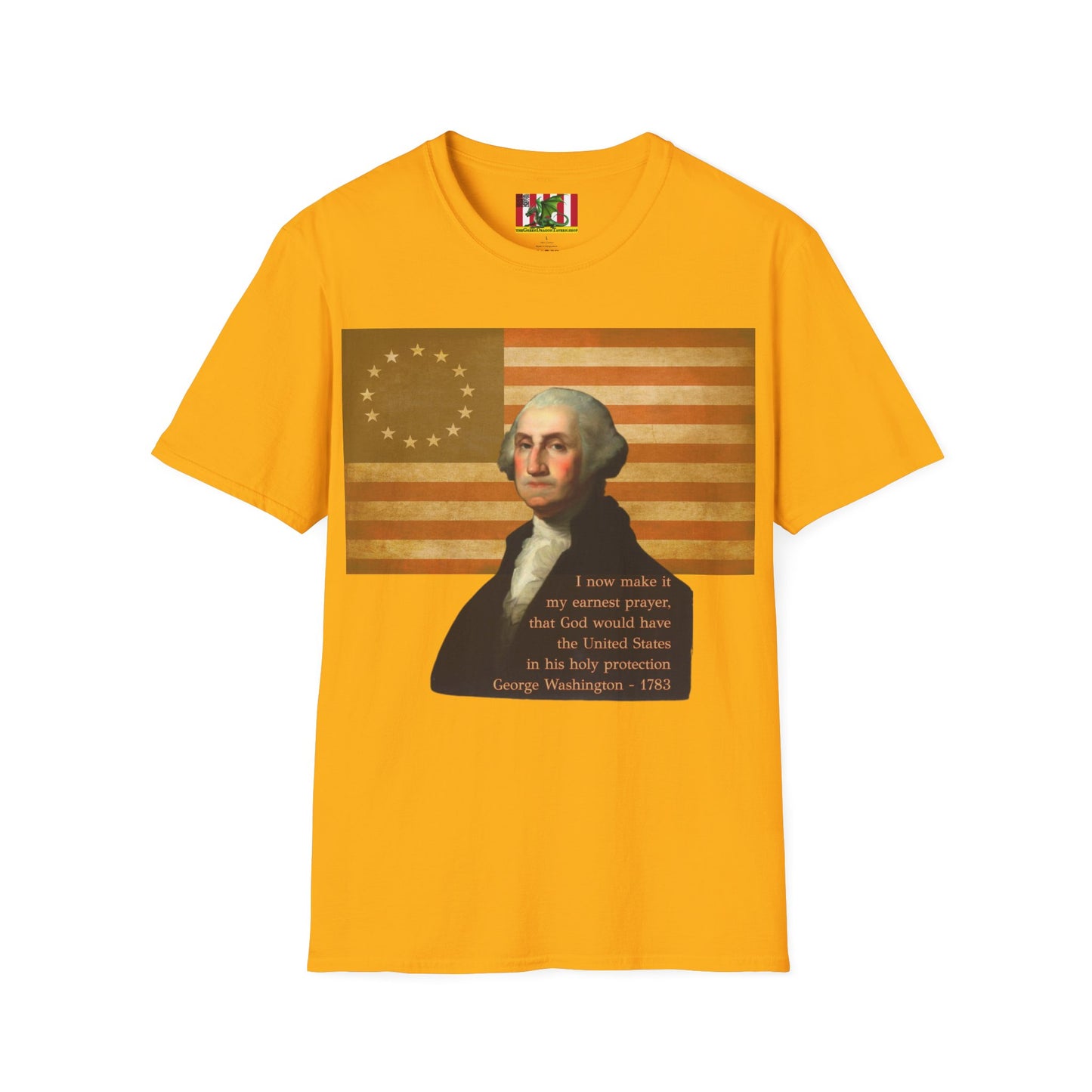 Washington's Earnest Prayer Light colors Unisex T-Shirt by theGreenDragonTavern.shop
