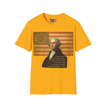 Washington's Earnest Prayer Light colors Unisex T-Shirt by theGreenDragonTavern.shop