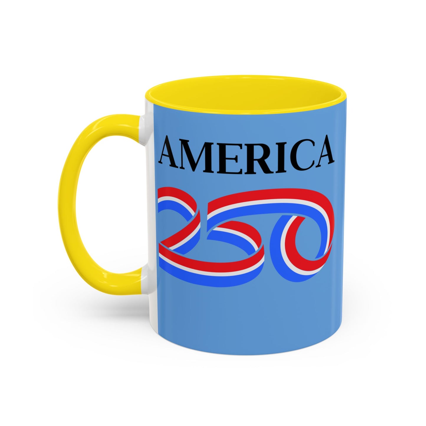America 250 Light Blue Accent Mug by theGreenDragonTavern.shop
