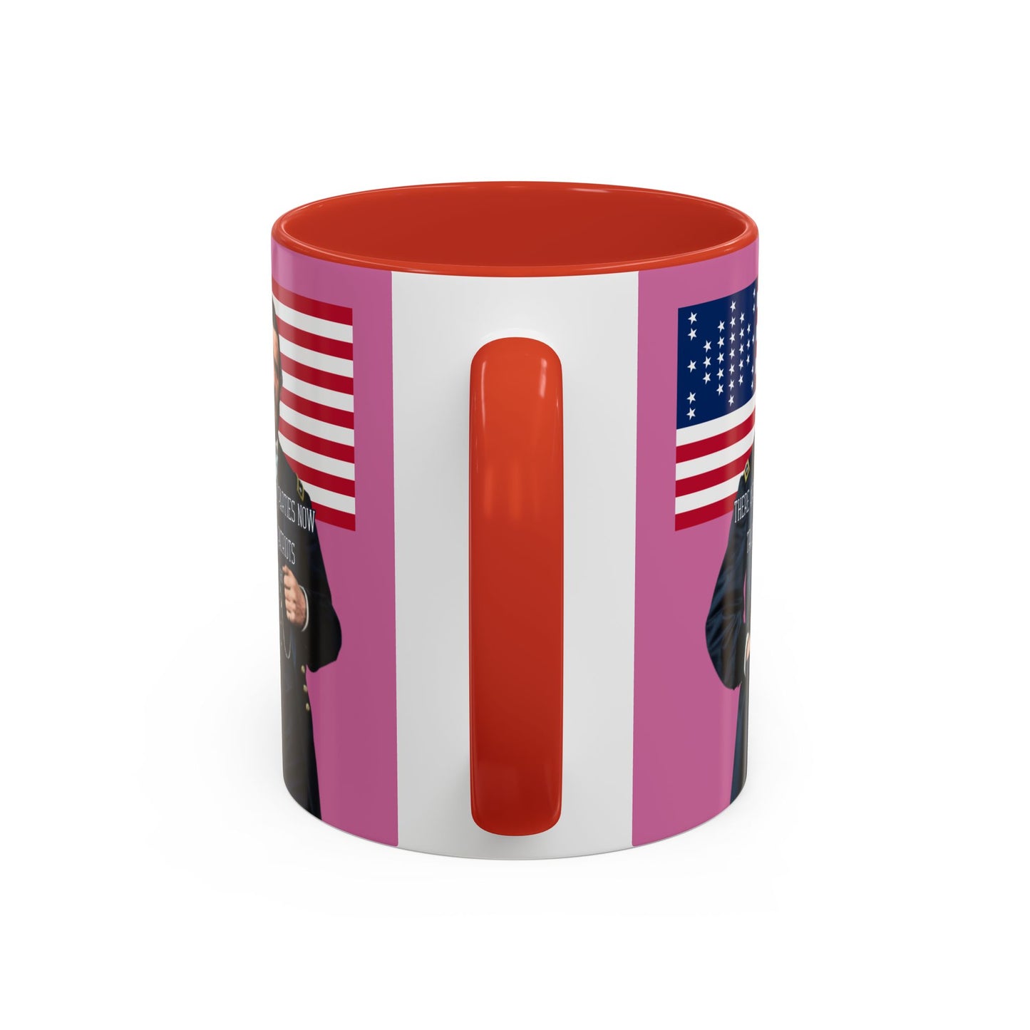 "Traitors and Patriots" Ulysses Grant Pink Accent Mug by theGreenDragonTavern.shop
