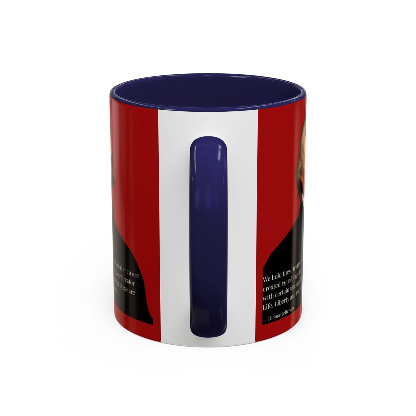 We hold these truths to be self-evident Red Accent Mug by theGreenDragonTavern.shop