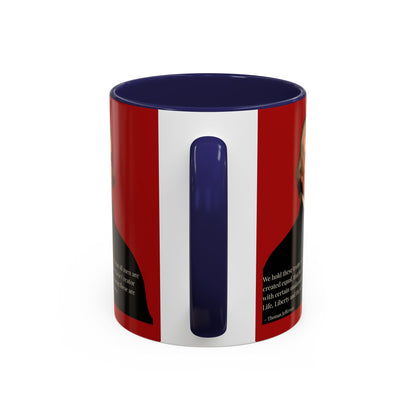 We hold these truths to be self-evident Red Accent Mug by theGreenDragonTavern.shop