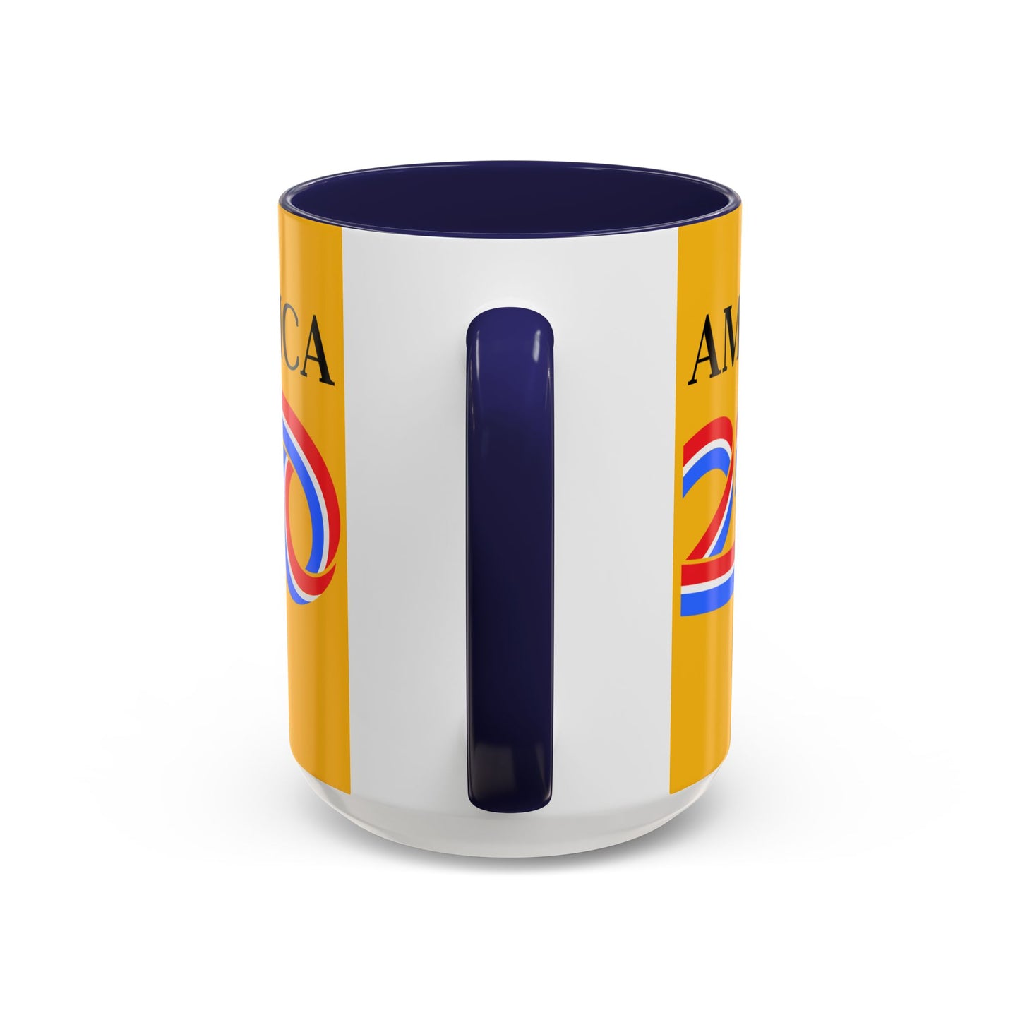America 250 Yellow Accent Mug by theGreenDragonTavern.shop