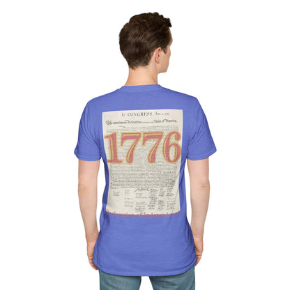 Declaration of Independence Light colors Unisex T-Shirt by theGreenDragonTavern.shop
