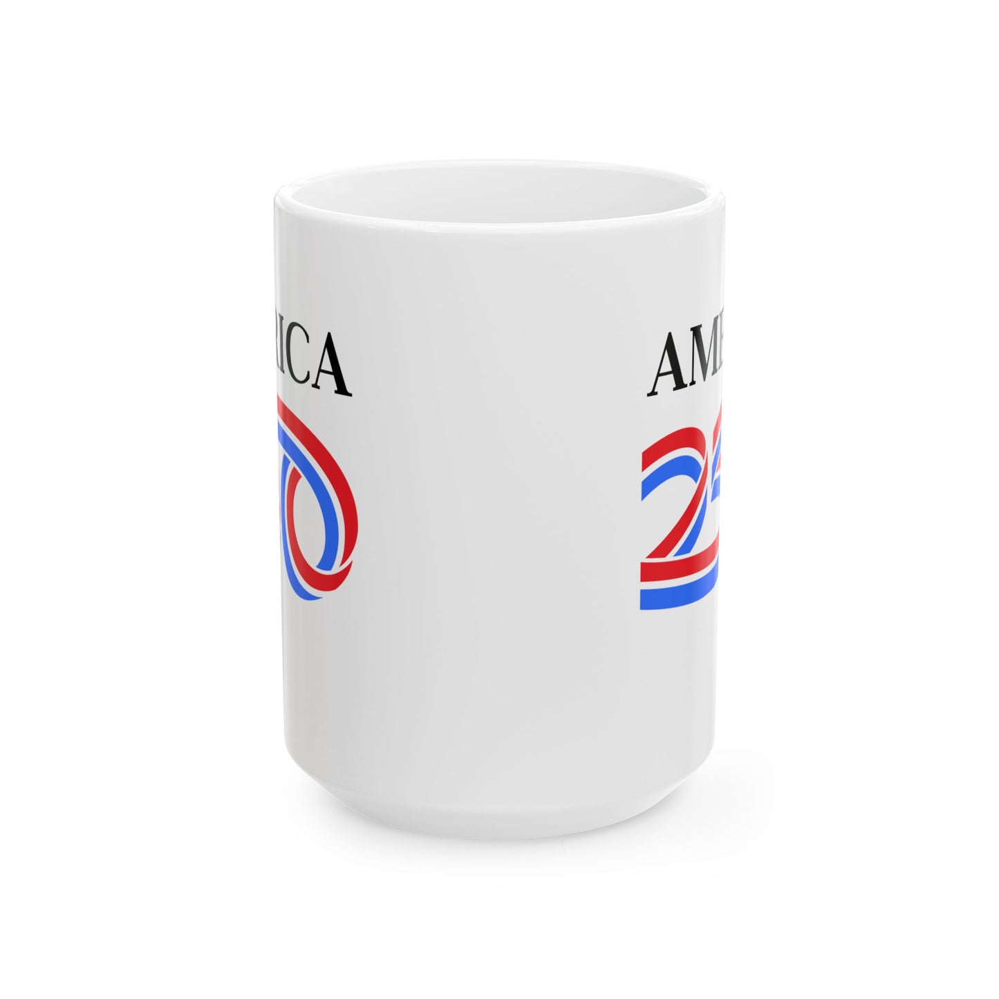 America 250 White Mug by theGreenDragonTavern.shop