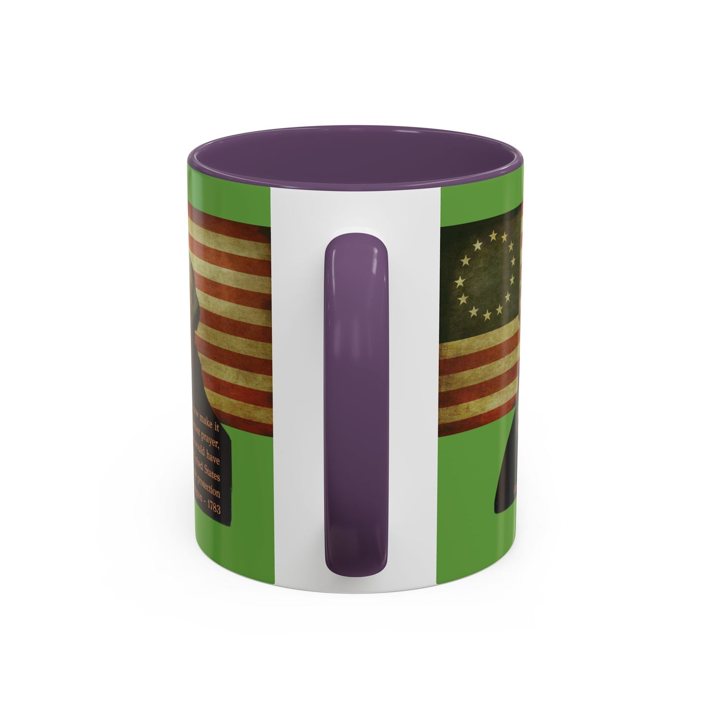 Washington's Earnest Prayer Green Accent Mug by theGreenDragonTavern.shop