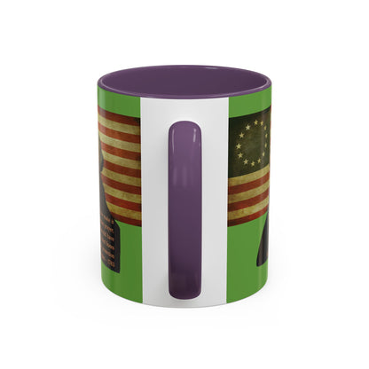 Washington's Earnest Prayer Green Accent Mug by theGreenDragonTavern.shop