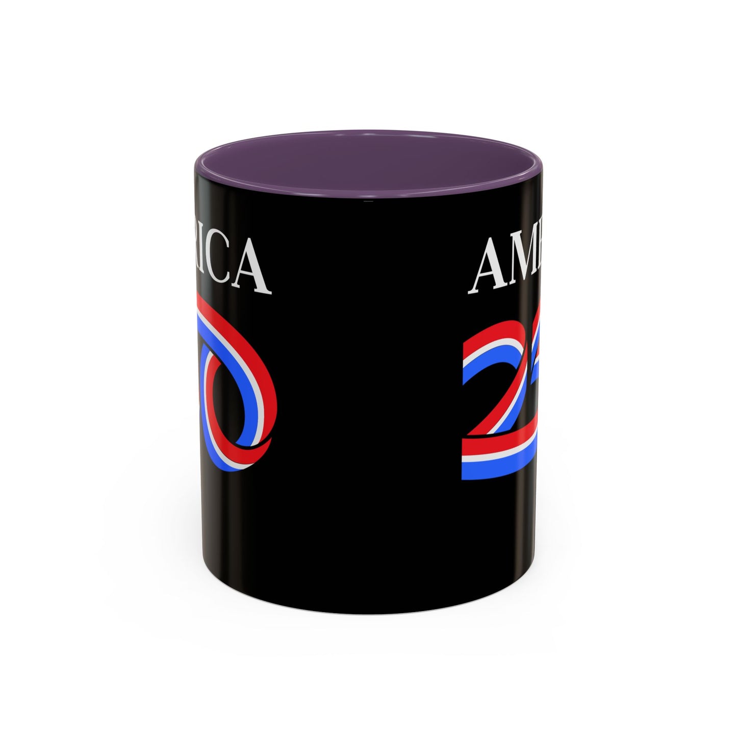 America 250 Black Accent Mug by theGreenDragonTavern.shop