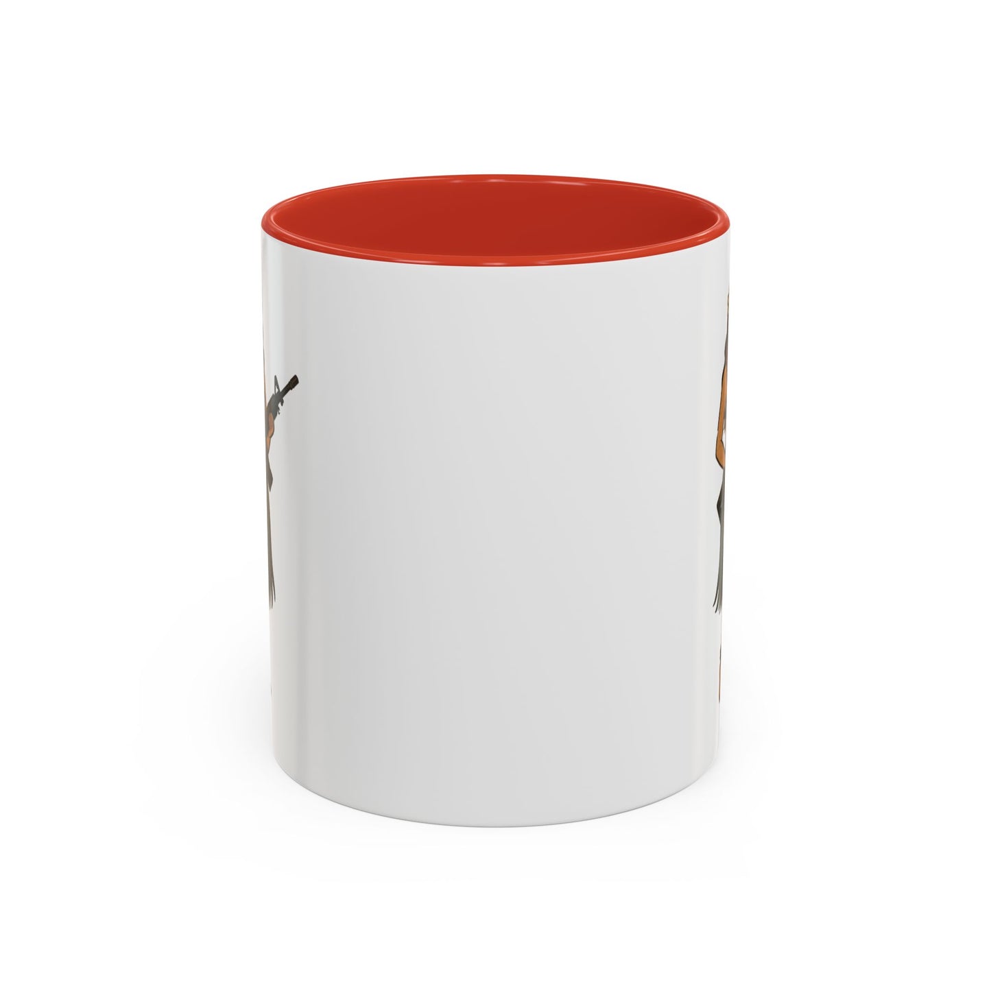 Hula Girl Packin' Heat White Accent Mug by theGreenDragonTavern.shop
