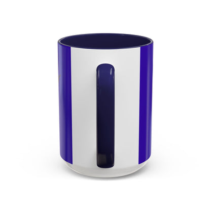 Hula Girl Packin' Heat Dark Purple Accent Mug by theGreenDragonTavern.shop