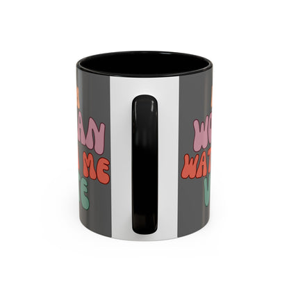 I Am Woman Watch Me Vote Grey Accent Mug by theGreenDragonTavern.shop