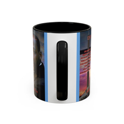 Use Me God, MLK Jr Blue Accent Mug by theGreenDragonTavern.shop
