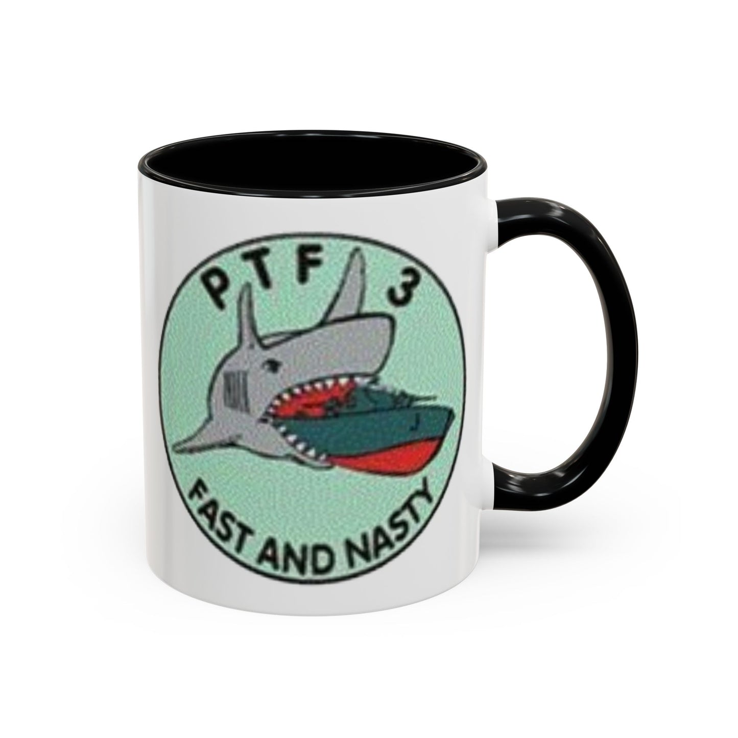 DNASM PTF-3 White Accent Mug by theGreenDragonTavern.shop
