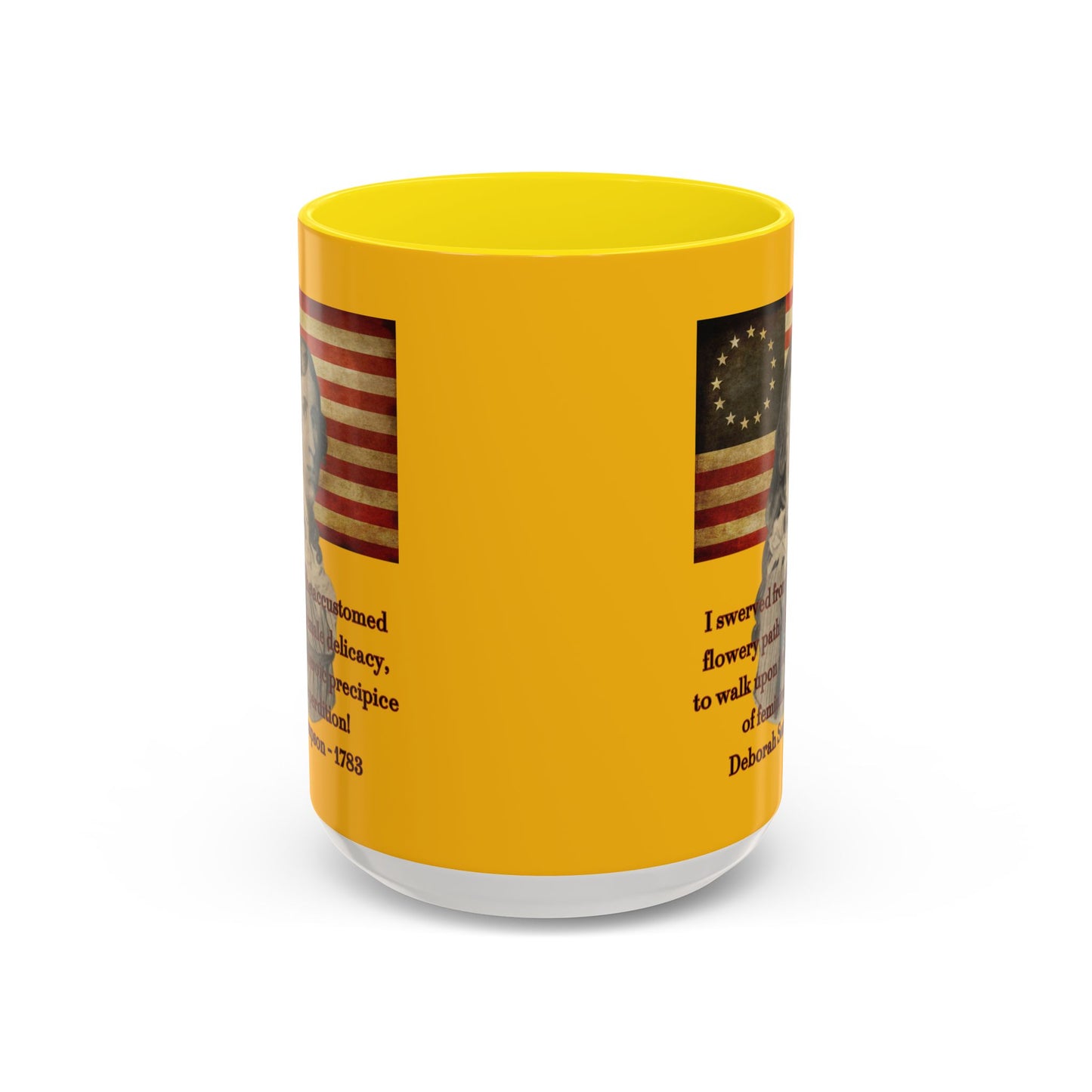 Deborah Sampson, America's Mulan Yellow Accent Mug by theGreenDragonTavern.shop