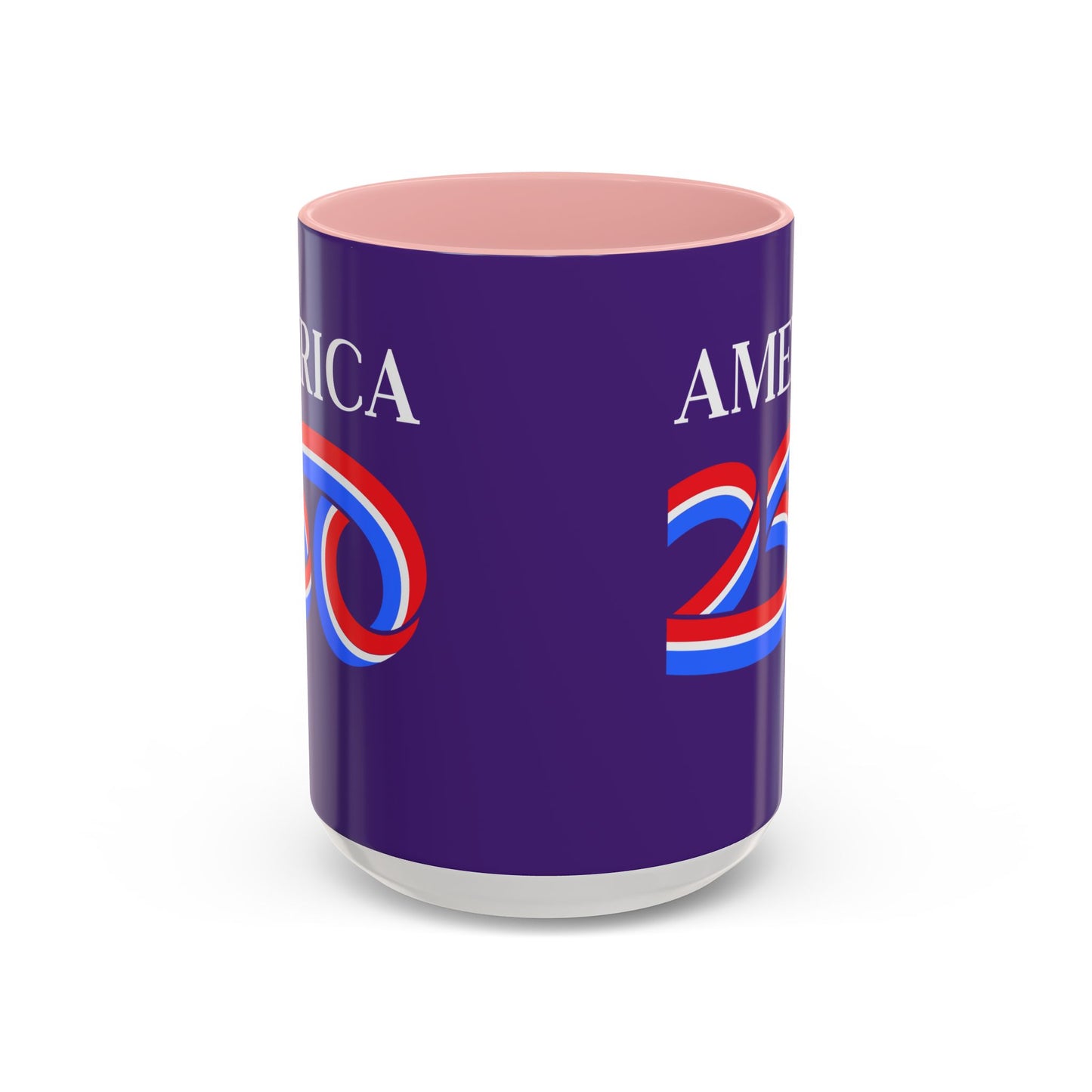 America 250 Dark Purple Accent Mug by theGreenDragonTavern.shop