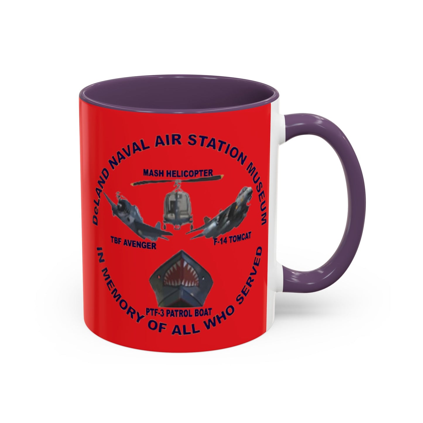 DNASM 2-sided, Founding & Student Art Red Accent Mug by theGreenDragonTavern.shop