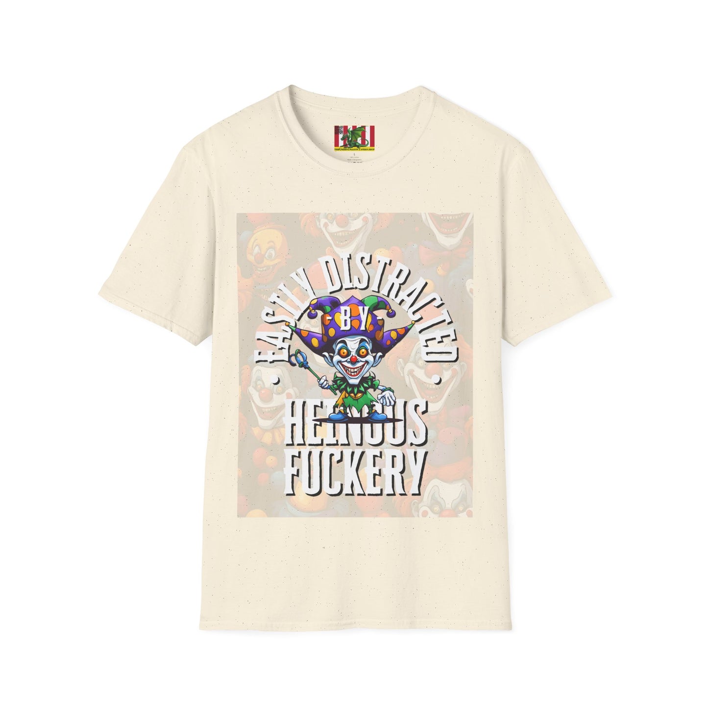 Easily Distracted by Heinous Fuckery Little Jincs Light colors Unisex T-Shirt by theGreenDragonTavern.shop