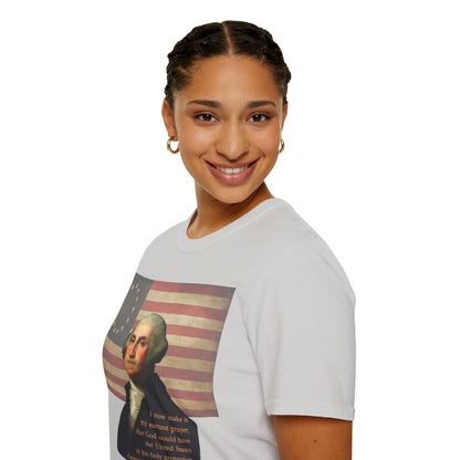 Washington's Earnest Prayer Light colors Unisex T-Shirt by theGreenDragonTavern.shop