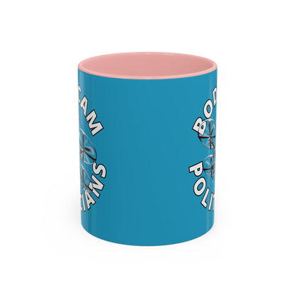 Bodycam the Politicians Drone Turquoise Accent Mug by theGreenDragonTavern.shop