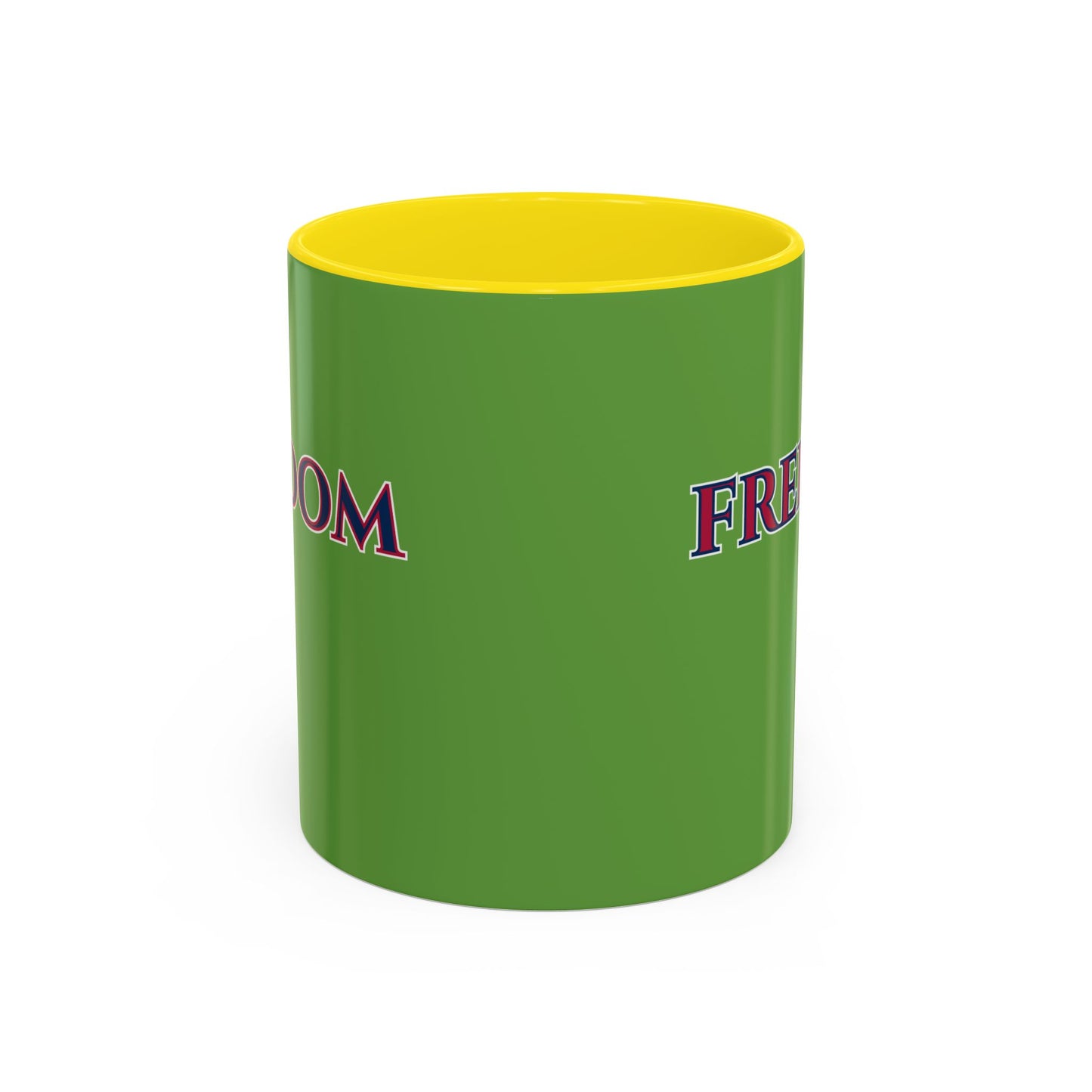 Freedom, Green Accent Mug by theGreenDragonTavern.shop