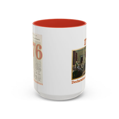 Declaration of Independence White Accent Mug by theGreenDragonTavern.shop