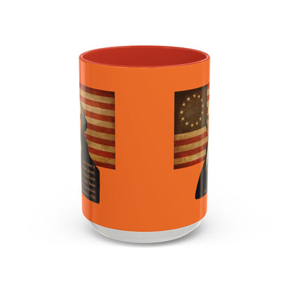 Washington's Earnest Prayer Orange Accent Mug by theGreenDragonTavern.shop