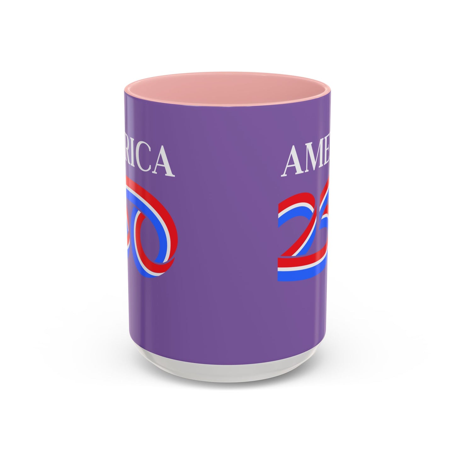 America 250 Light Purple Accent Mug by theGreenDragonTavern.shop