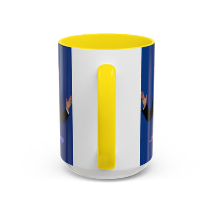 Trump...will be Trump Dark Blue Accent Mug by theGreenDragonTavern.shop