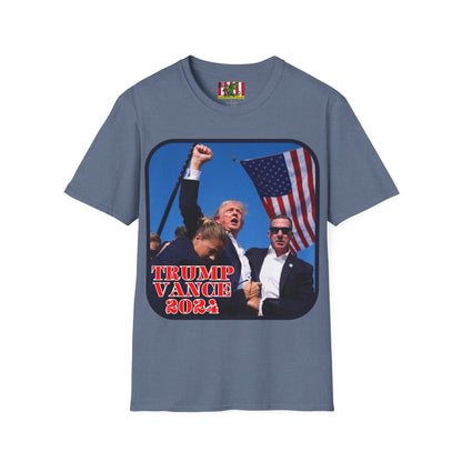 Trump and Vance 2024 Dark colors Unisex T-Shirt by theGreenDragonTavern.shop