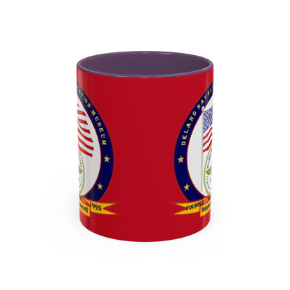 DeLand Naval Air Station Museum Red Accent Mug by theGreenDragonTavern.shop