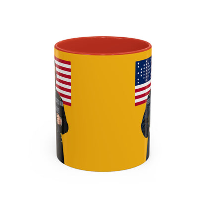 "Traitors and Patriots" Ulysses Grant Yellow Accent Mug by theGreenDragonTavern.shop