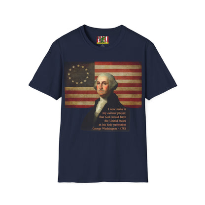 Washington's Earnest Prayer Dark colors Unisex T-Shirt by theGreenDragonTavern.shop