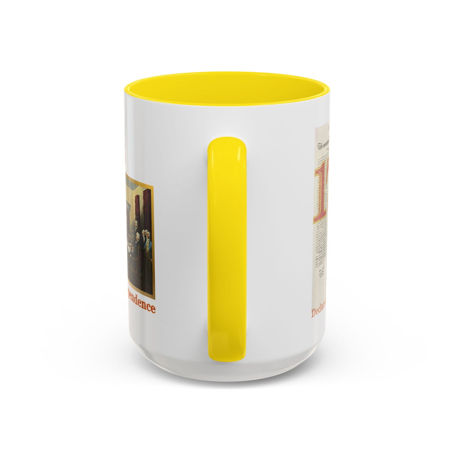 Declaration of Independence White Accent Mug by theGreenDragonTavern.shop