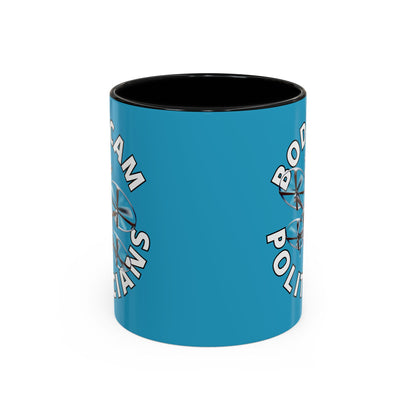 Bodycam the Politicians Drone Turquoise Accent Mug by theGreenDragonTavern.shop