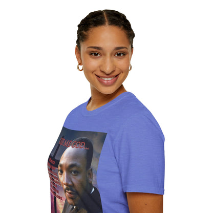 Use Me God, MLK Jr Light colors Unisex T-Shirt by theGreenDragonTavern.shop