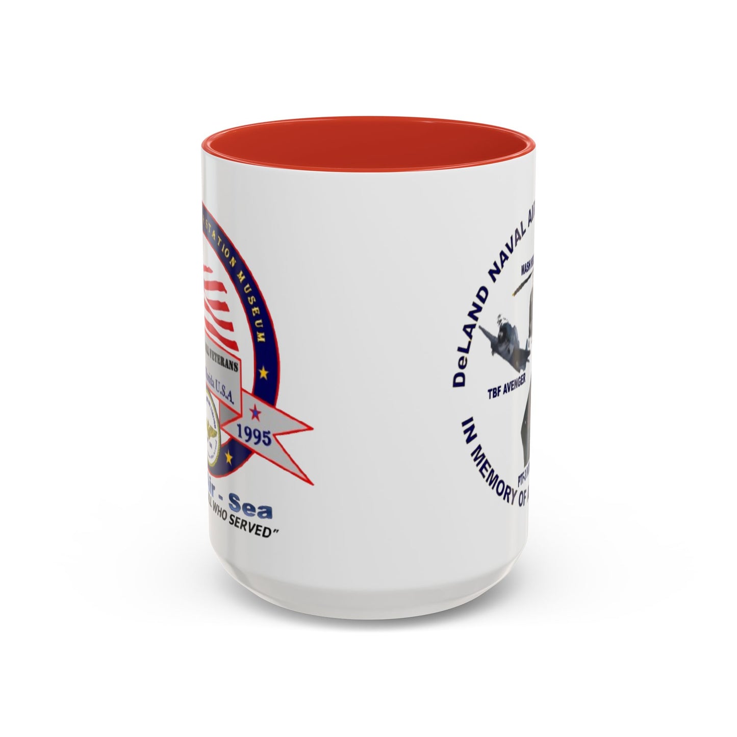 DNASM 2-sided, Founding & Student Art White Accent Mug by theGreenDragonTavern.shop