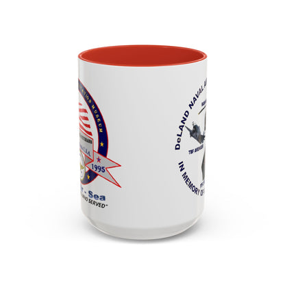 DNASM 2-sided, Founding & Student Art White Accent Mug by theGreenDragonTavern.shop