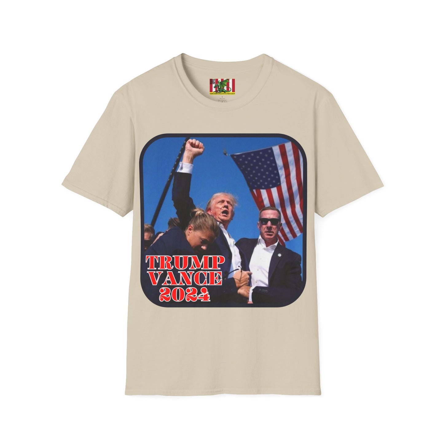 Trump and Vance 2024 Light colors Unisex T-Shirt by theGreenDragonTavern.shop