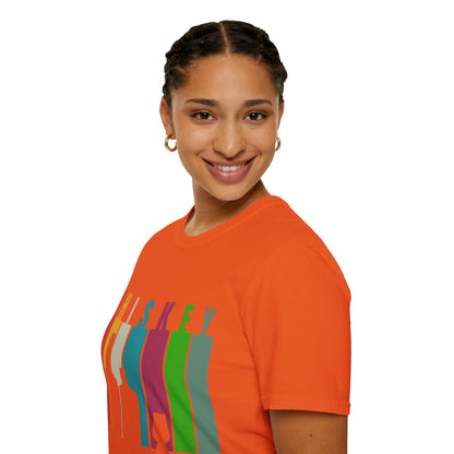 Whiskey spelled with an 'e' Light colors Unisex T-Shirt by theGreenDragonTavern.shop